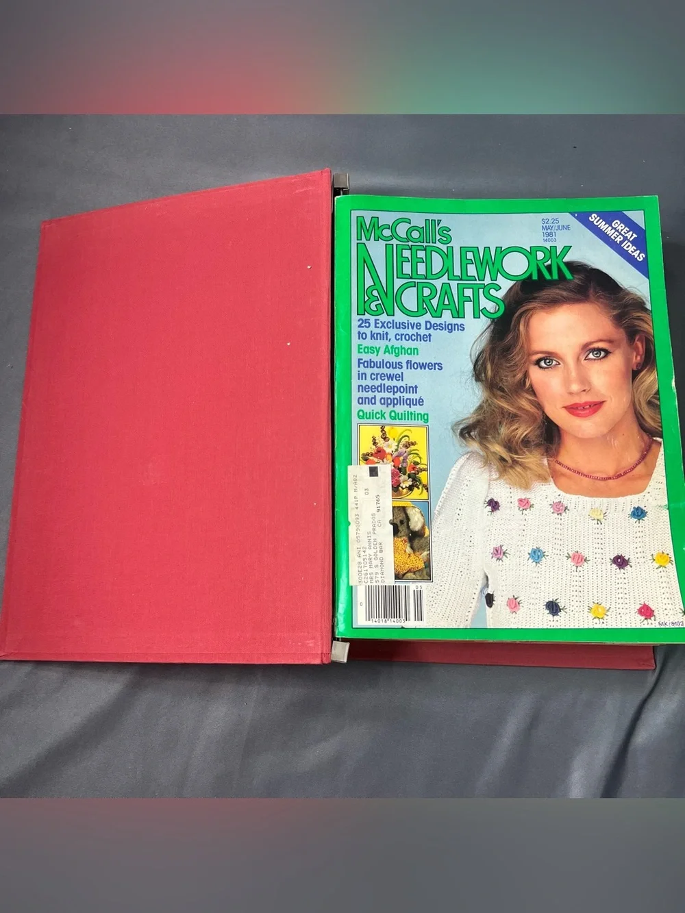 McCall's Magazine Issues 1981-1982 Bound Binder Vtg Lot Needlework Craft Collect
